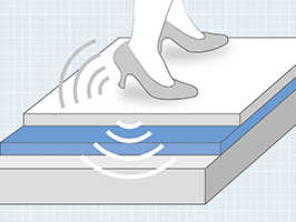 Sound insulating floor substrate