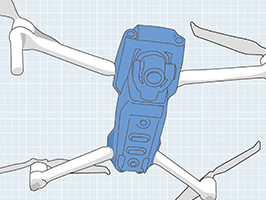 Shock absorbers for drone parts