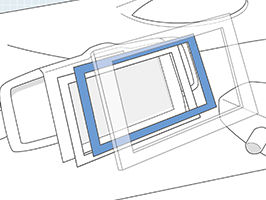 In-vehicle display fixing tape