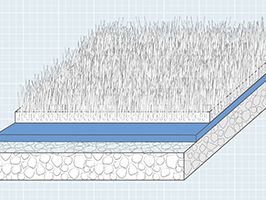 Artificial turf base material