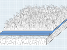 人工草坪下垫
