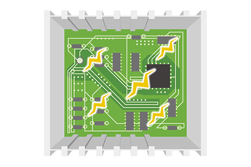 Noise generated inside an Automotive EMC Box