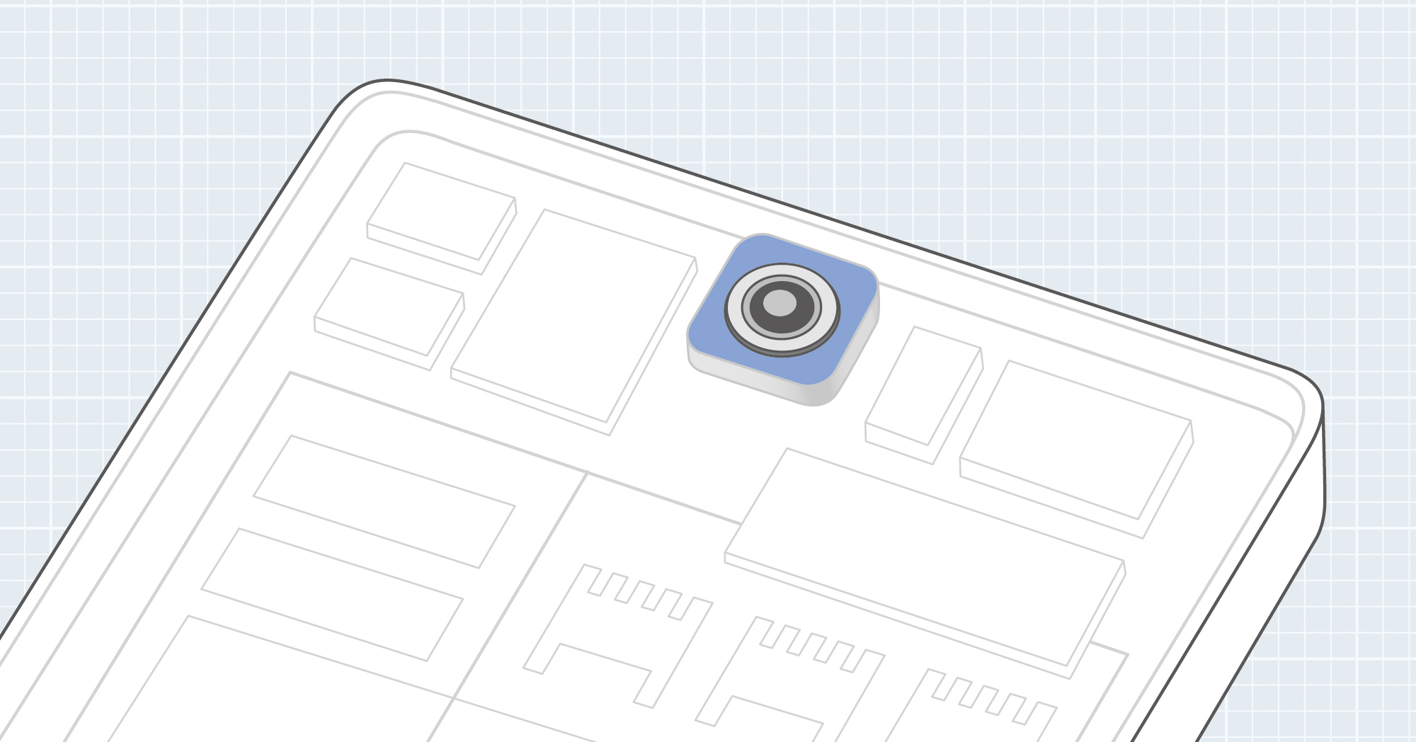 Smartphone camera gasket