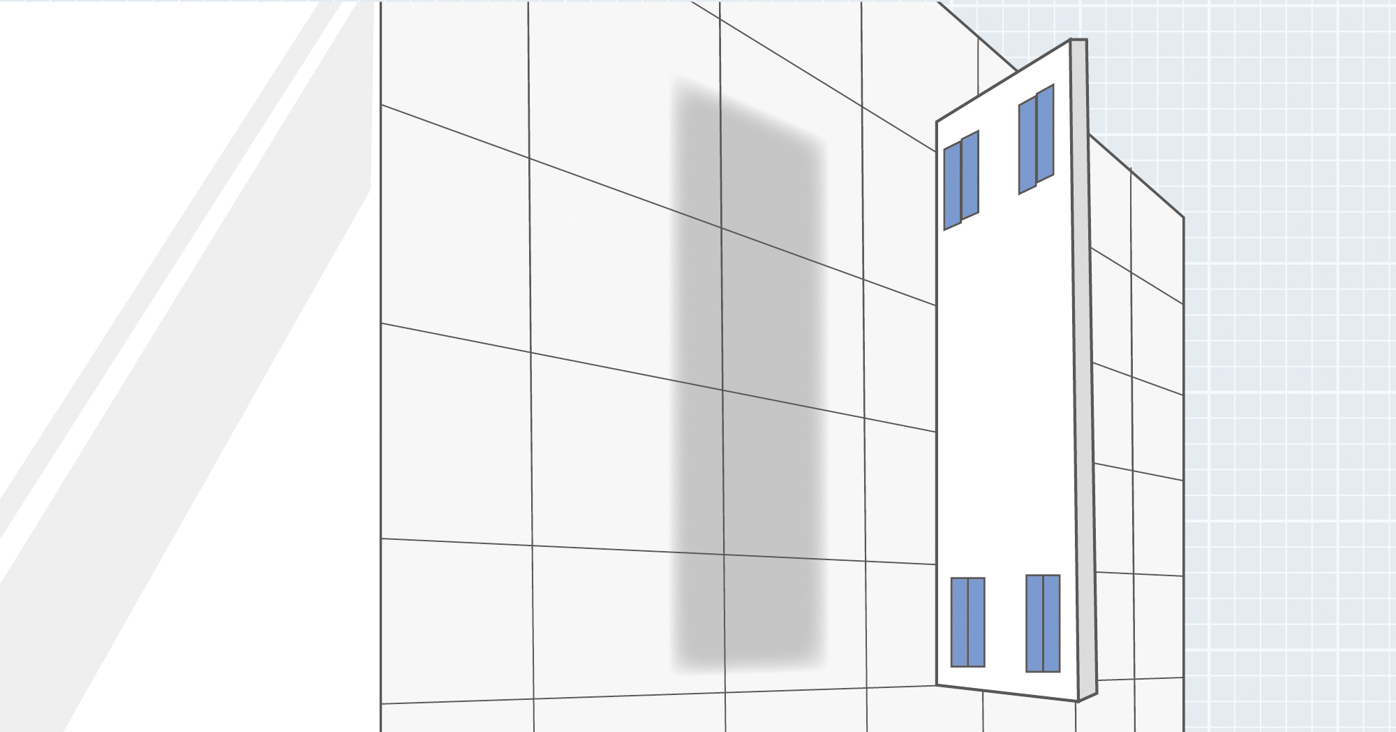 建築内装部品の固定テープ